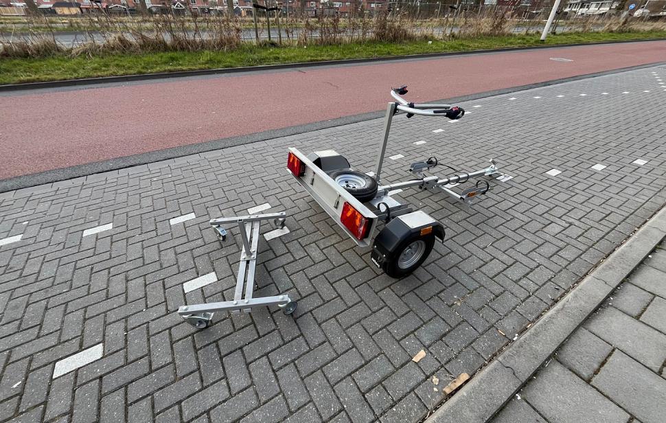 Fiets aanhanger voor 2 fietsen