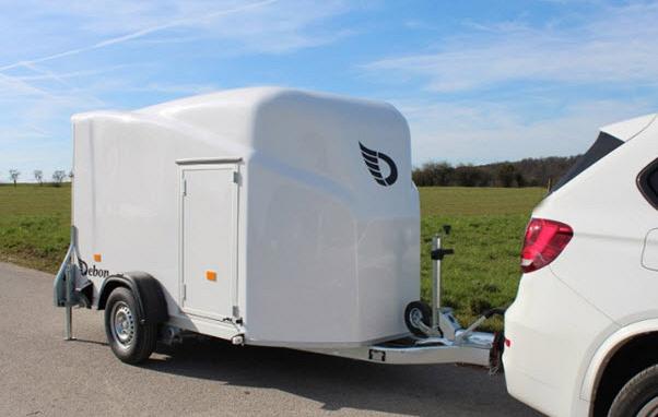 Debon Cargo 1300 Polyester wit + zijdeur / 1300kg