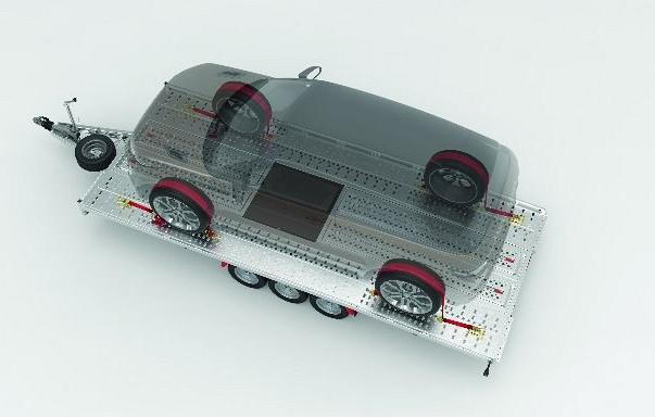 Brian James T-Transporter 2-as/3-as vast/kantelbaar