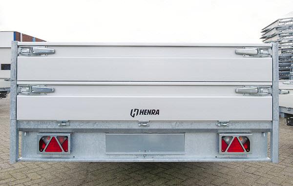 Henra plateauwagen 3x1500kg-as geremd 503x185x30cm 3500kg