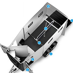 Humbaur Notos XtraPro 2700 2prds Alu 413x171x240cm 2700 kg