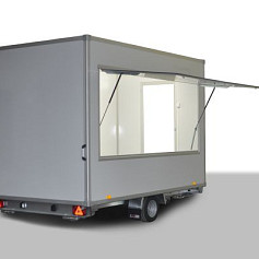 Economy verkoopwagen DT4-20 1as geremd 420x220x230cm 1300kg