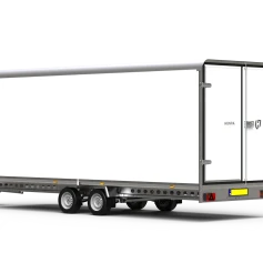 Gesloten plateauwagen