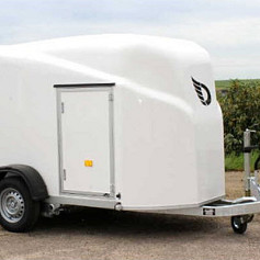 Debon Cargo 1300 Polyester wit + zijdeur / 1300kg