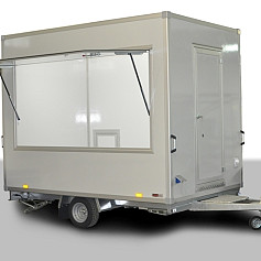 Verkoopwagen met klep