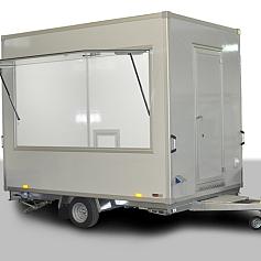 Verkoopwagen met klep